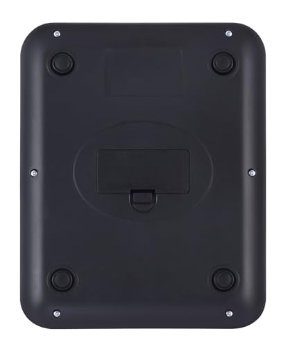 NUTRI FIT Digitale Küchenwaage aus Edelstahl, ultraflache Elektronische Kochwaage Lebensmittelwaage, 4 Einheiten, 5kg/11lb, LCD-Anzeige, AAA Batterien-Silbergrau