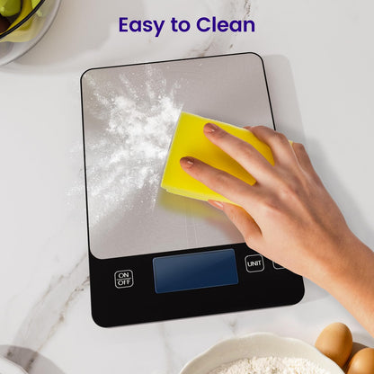 Digitale Küchenwaage, USB C Elektronik Küchenwaage, 15 kg Hochpräzise 1g/0.03oz Lebensmittelwaage, Professionell mit harter Funktion, Batterien enthalten （food scale）