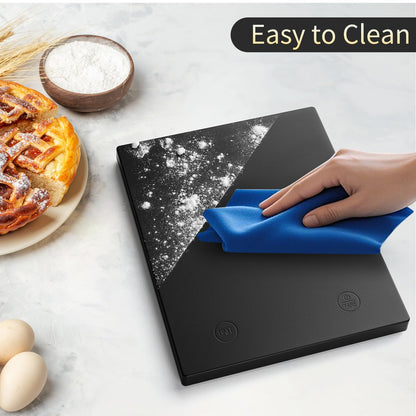 Homebuds 10kg Küchenwaage Digital in Hohe Präzision 1g, Unsere eigene Waage Küchenwaage Professionelle Fabrik SINCE 2001, Feinwaage zum Kochen und Backen, LED, 3*AAA Enthalten, Schwarz